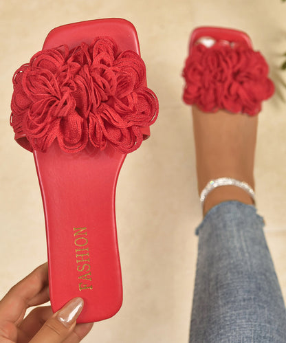 Kvinders Slide Sandaler med Blomsterdesign 4