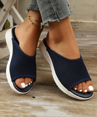 Kvinders Slide Sandaler med Peep Toe 2