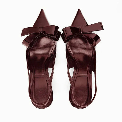 Kvinders Slingback Hæl Raffineret Design 0