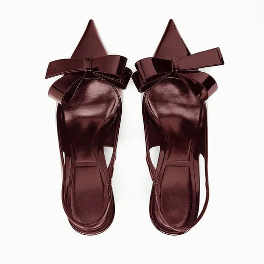 Kvinders Slingback Hæl Raffineret Design 0