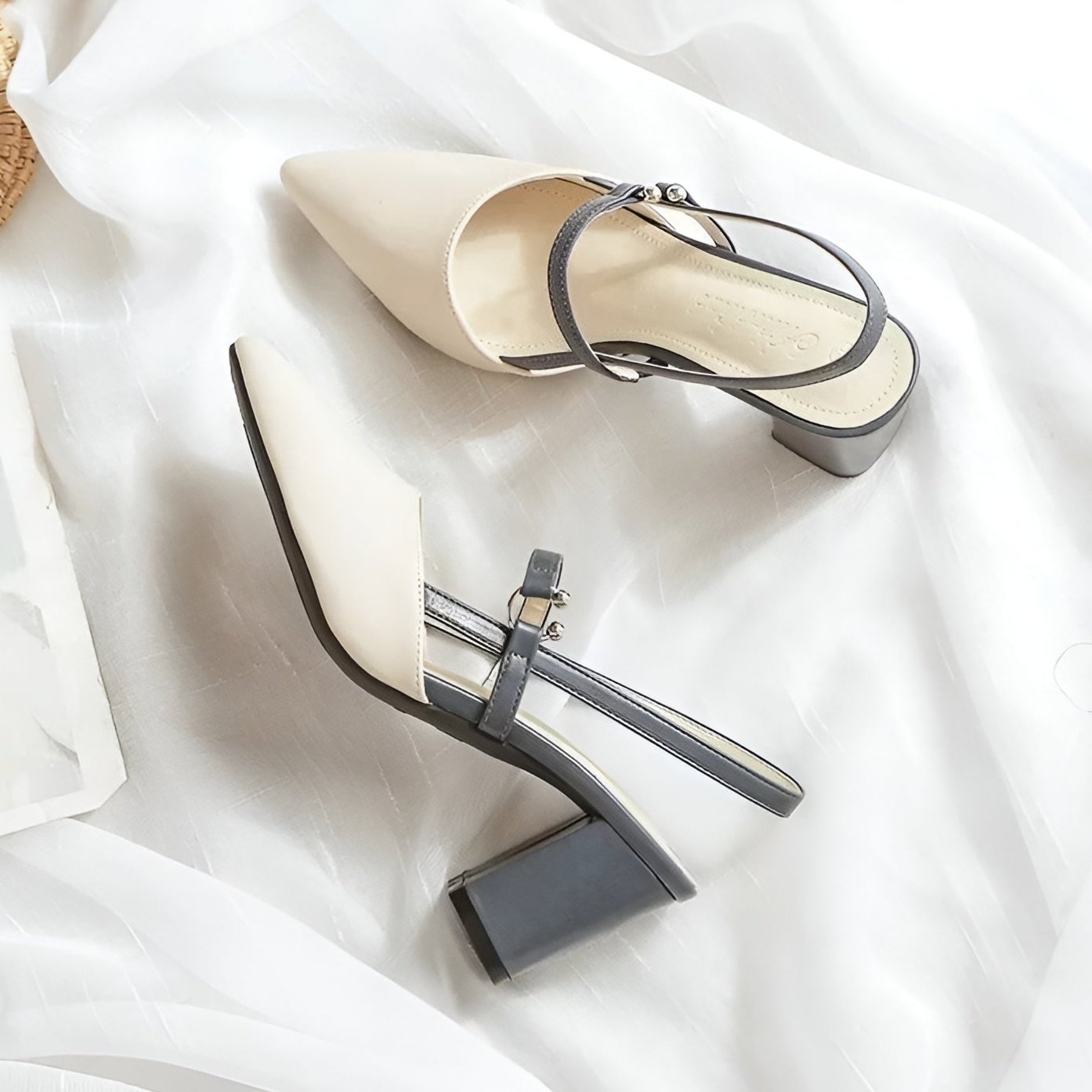 Kvinders Slingback Hæle med Charmerende Design 5