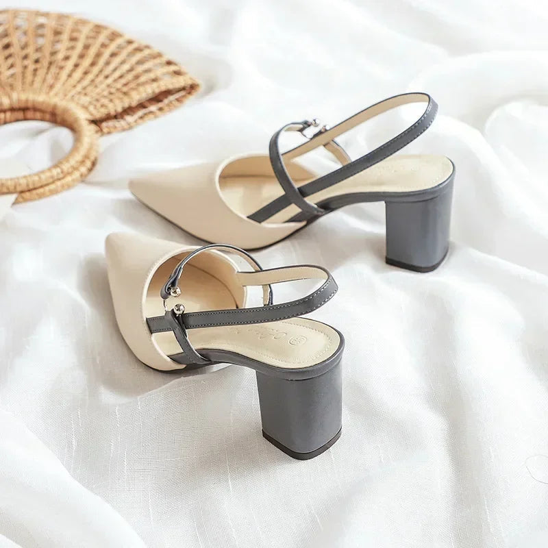 Kvinders Slingback Hæle med Charmerende Design 6