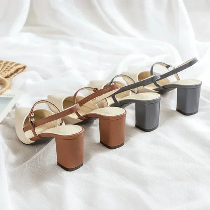 Kvinders Slingback Hæle med Charmerende Design 7