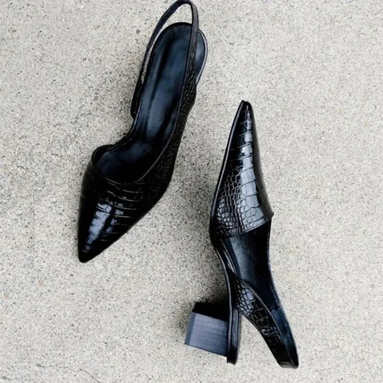 Kvinders Slingback Pumps Tidløs Stil 1