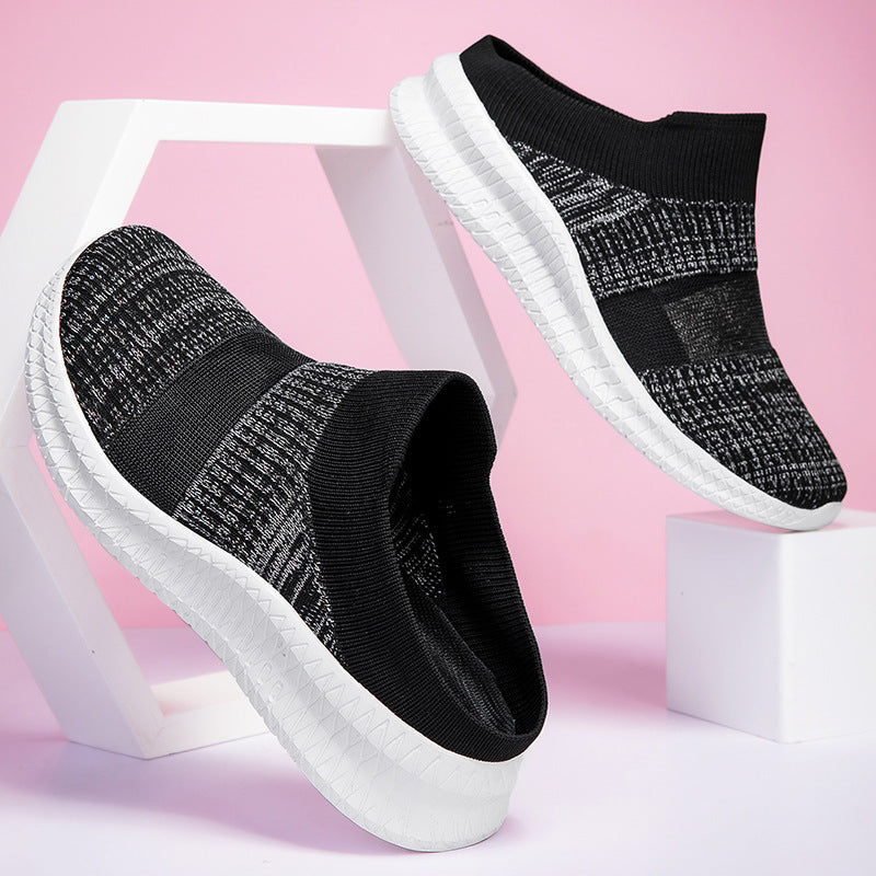 Kvinders Slip-On Fritidssko med Elastisk Overdel 3