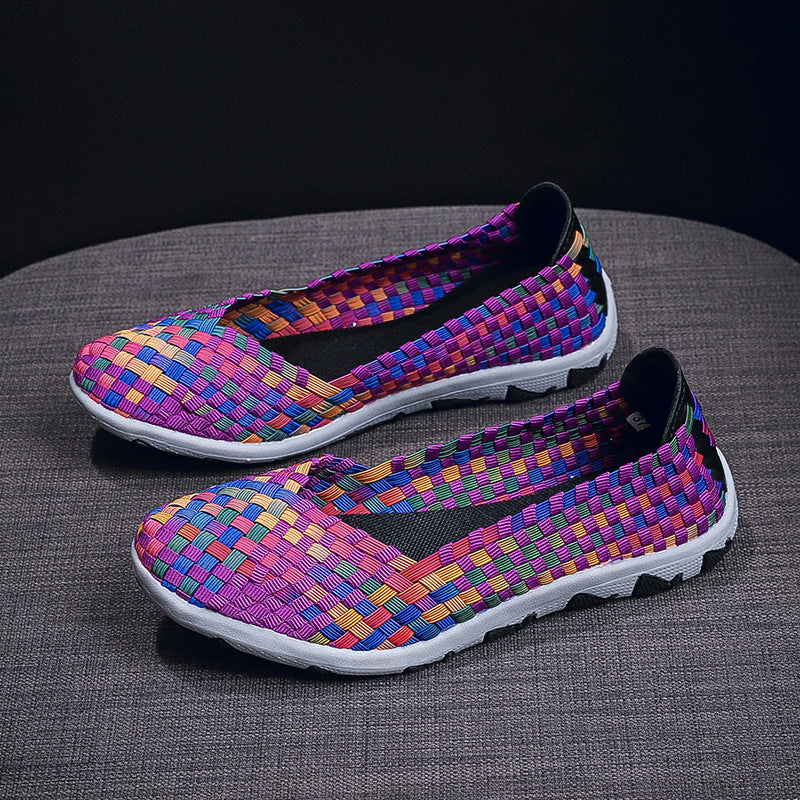 Kvinders Slip-On Fritidssko med Elastisk Sål 4