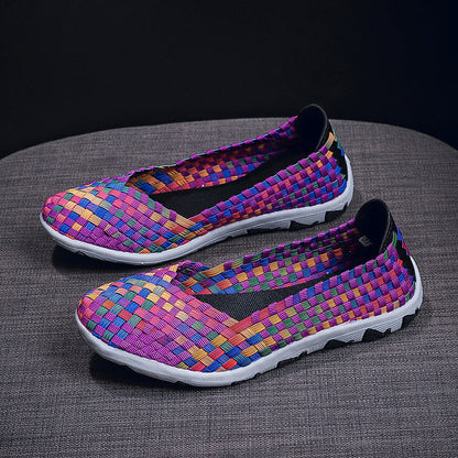 Kvinders Slip-On Fritidssko med Elastisk Sål 4