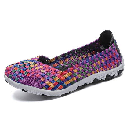 Kvinders Slip-On Fritidssko med Elastisk Sål 8
