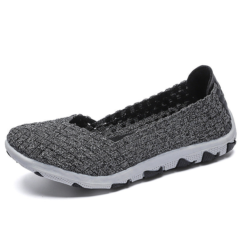 Kvinders Slip-On Fritidssko med Elastisk Sål 9