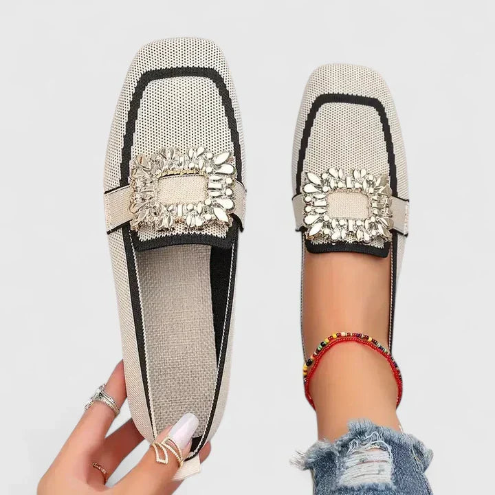Kvinders Slip-On Loafers med Dekorative Detaljer 0