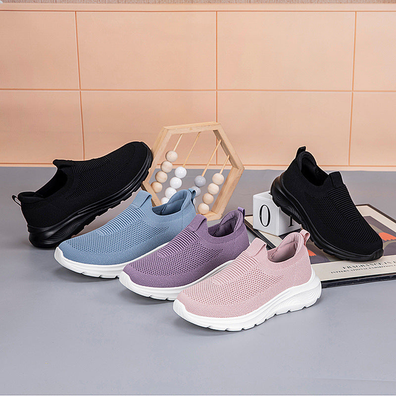 Kvinders Slip-On Sneakers Elastisk Design 3