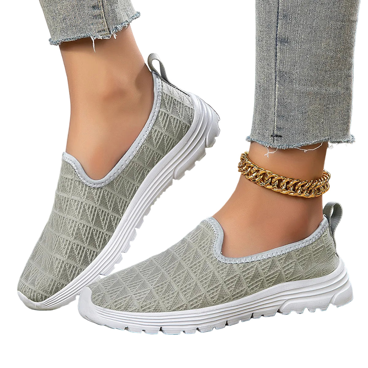 Kvinders Slip-On Sneakers Komfortabelt Design Moderne Stil 0