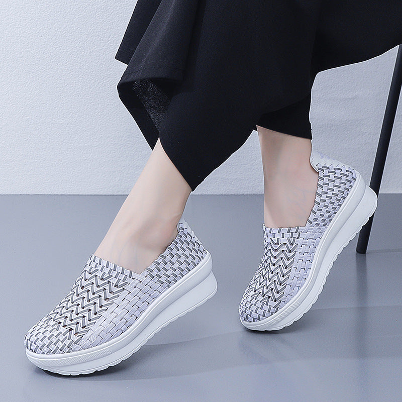 Kvinders Slip-On Sneakers med Flettet Design 2
