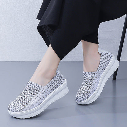 Kvinders Slip-On Sneakers med Flettet Design 2