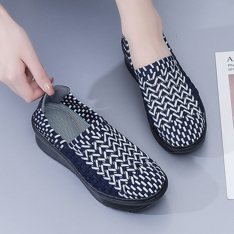 Kvinders Slip-On Sneakers med Flettet Design 4