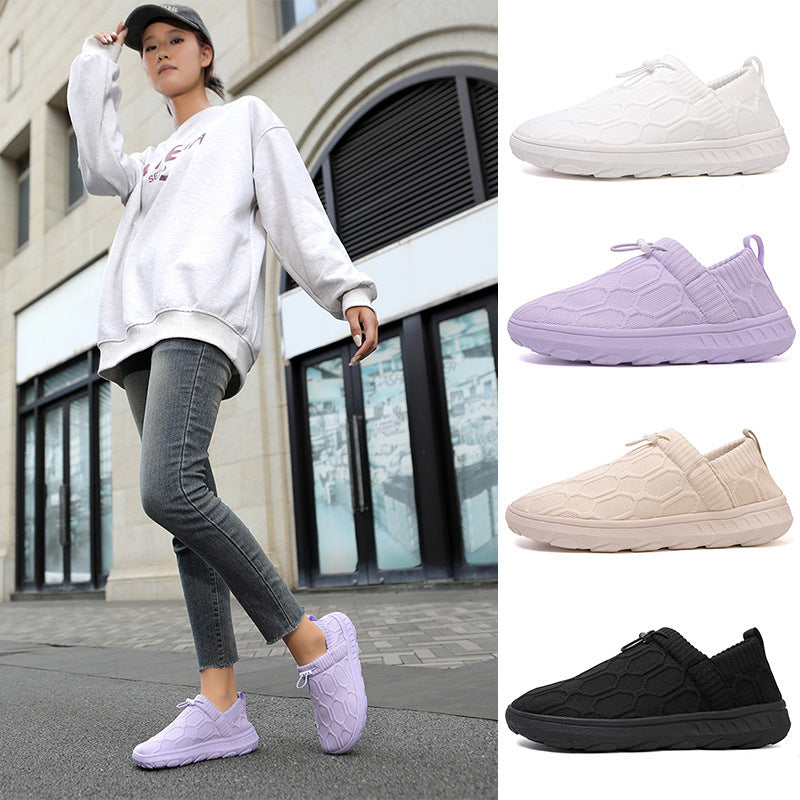 Kvinders Slip-On Sportssko Med Strikdesign 2