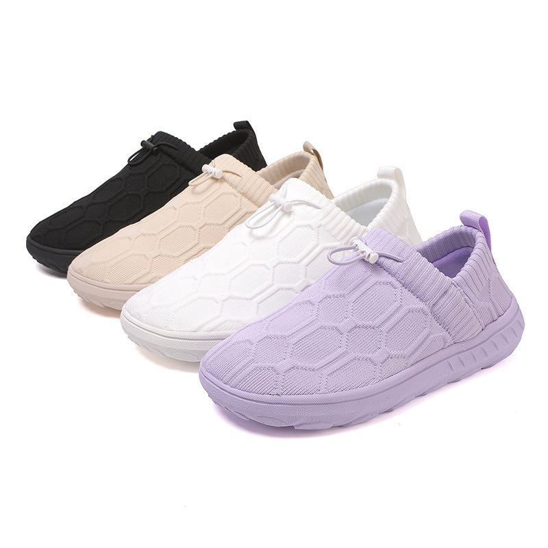 Kvinders Slip-On Sportssko Med Strikdesign 5