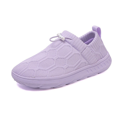 Kvinders Slip-On Sportssko Med Strikdesign 6