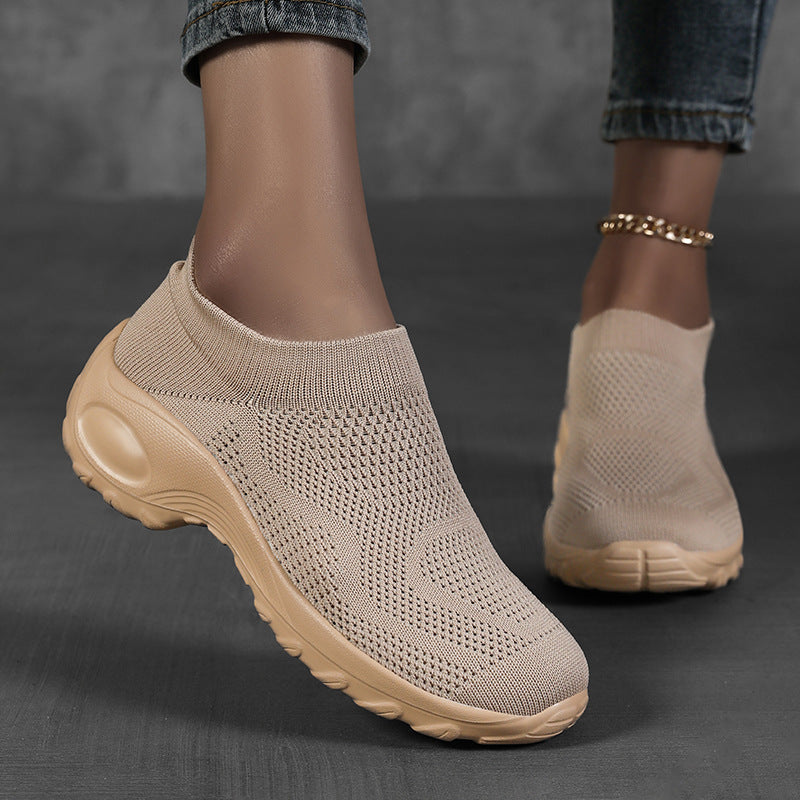 Kvinders Slip-On Sportssneakers med Åndbar Mesh 1