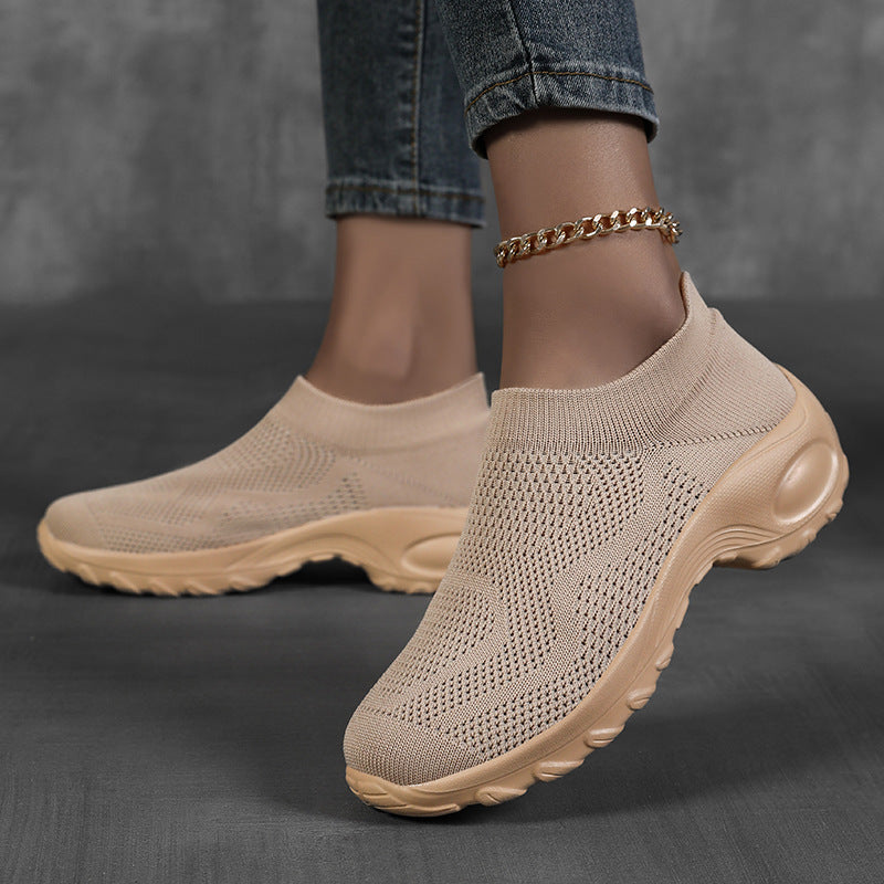 Kvinders Slip-On Sportssneakers med Åndbar Mesh 4
