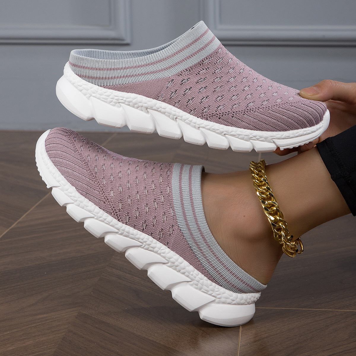 Kvinders Slip-On Træsko Komfortabel Stil 7