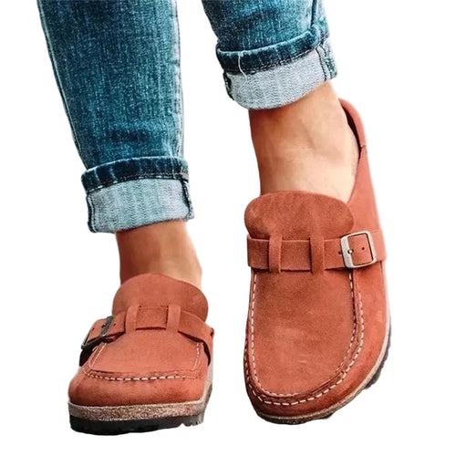 Kvinders Slip-Ons Med Justerbar Spændestrop Og Platformssål 0