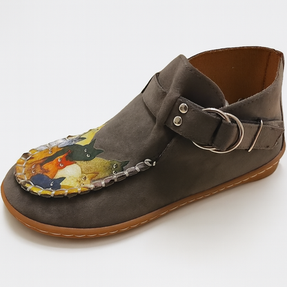 Kvinders Slip-on Sko med Kunstnerisk Design 7