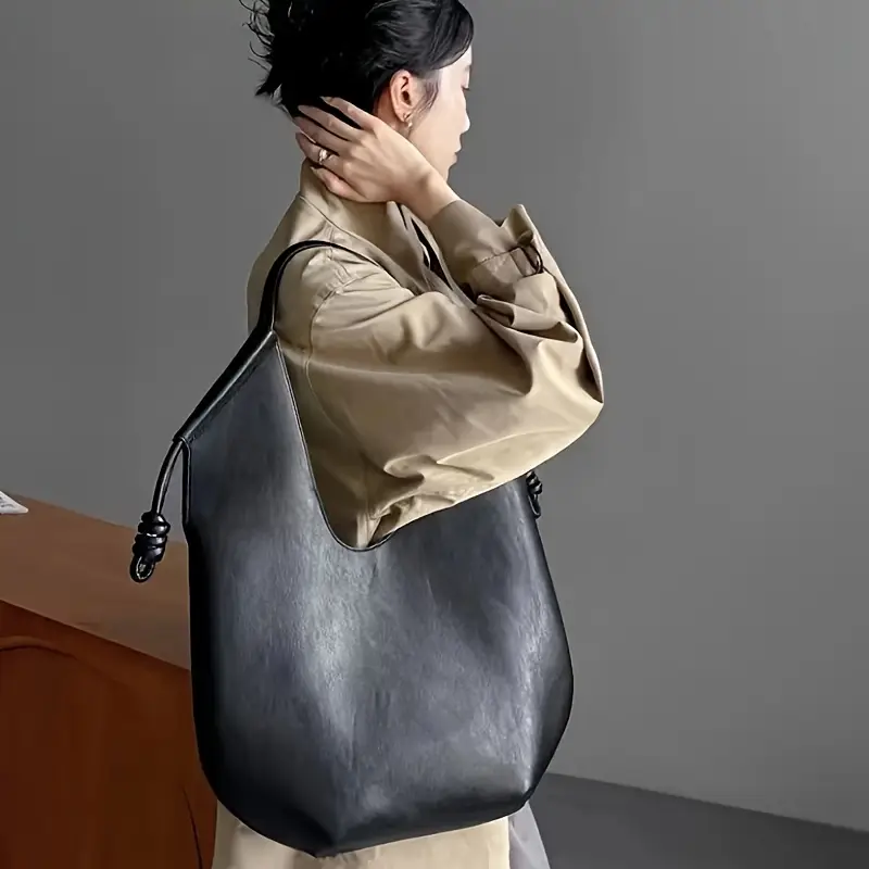 Kvinders Slouchy Mulepose med Knudede Detalje 2