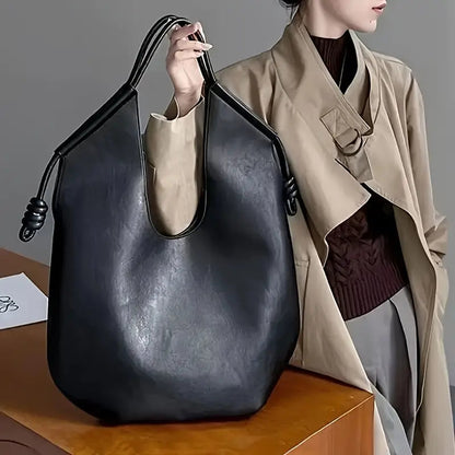 Kvinders Slouchy Mulepose med Knudede Detalje 4