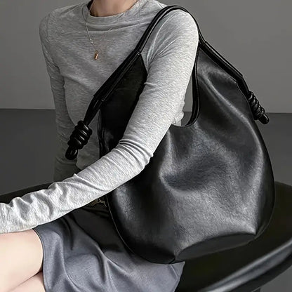 Kvinders Slouchy Mulepose med Knudede Detalje 5