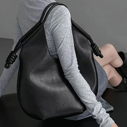Kvinders Slouchy Mulepose med Knudede Detalje 7