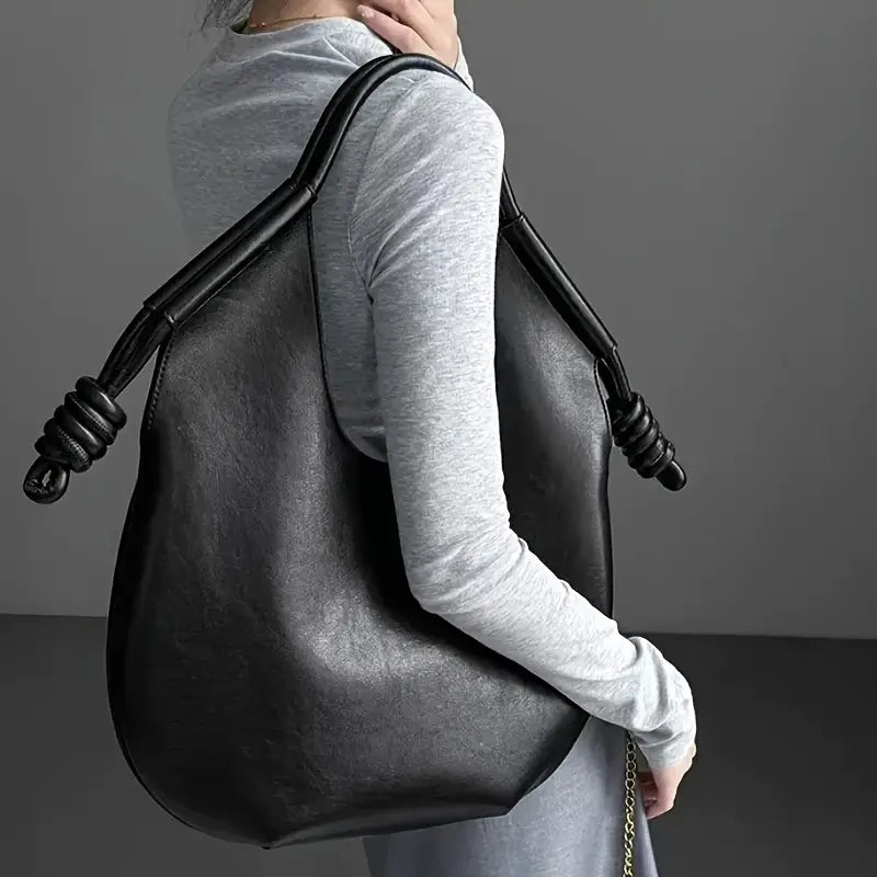 Kvinders Slouchy Mulepose med Knudede Detalje 8