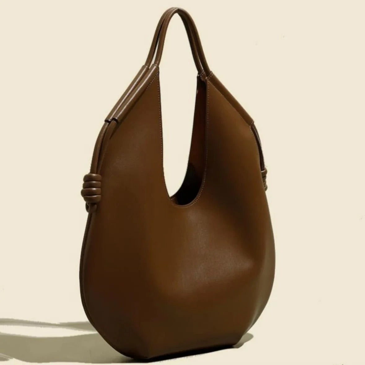Kvinders Slouchy Mulepose med Knudede Detalje 9