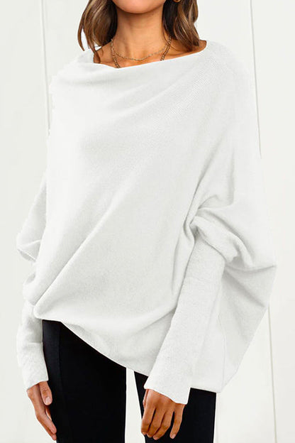 Kvinders Slouchy Striktrøje med Batwing-ærmer 1