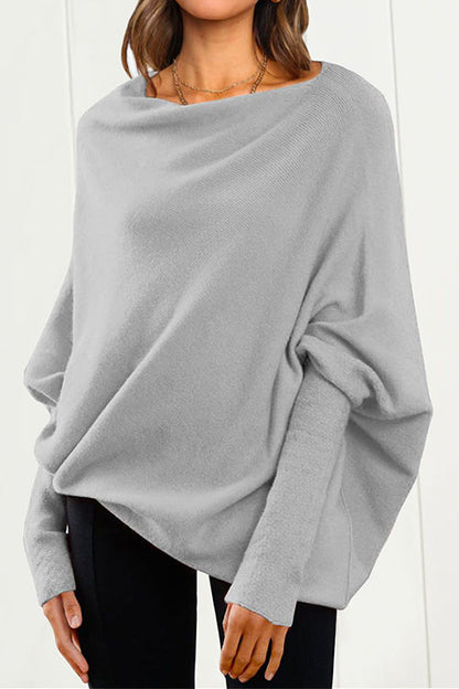 Kvinders Slouchy Striktrøje med Batwing-ærmer 2