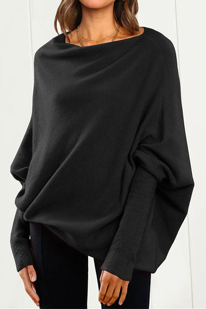 Kvinders Slouchy Striktrøje med Batwing-ærmer 3