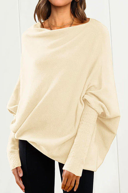 Kvinders Slouchy Striktrøje med Batwing-ærmer 4