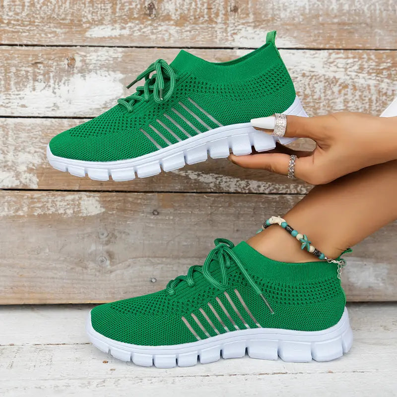 Kvinders Sneakers Aktiv Stil Åndbar Mesh 4