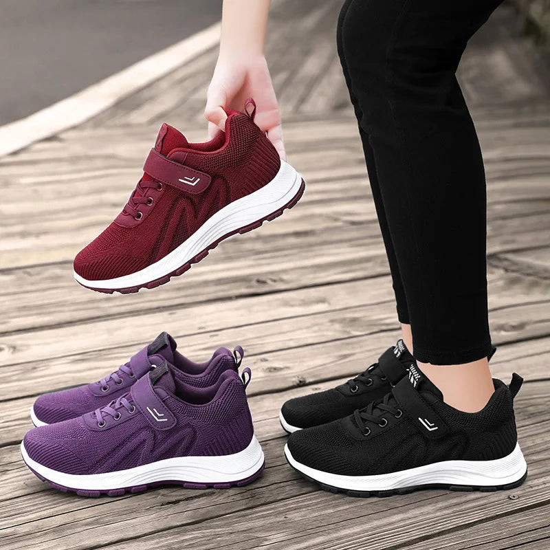 Kvinders Sneakers Åndbar Mesh Casual Gummisål 2