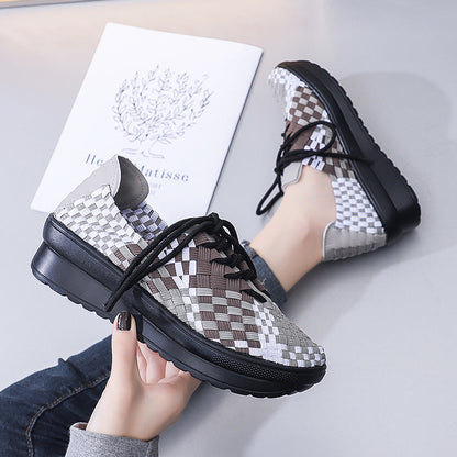 Kvinders Sneakers Flettet Design Trendy 0