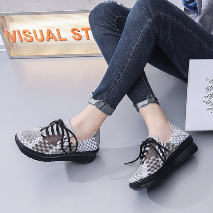 Kvinders Sneakers Flettet Design Trendy 3