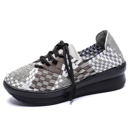 Kvinders Sneakers Flettet Design Trendy 5