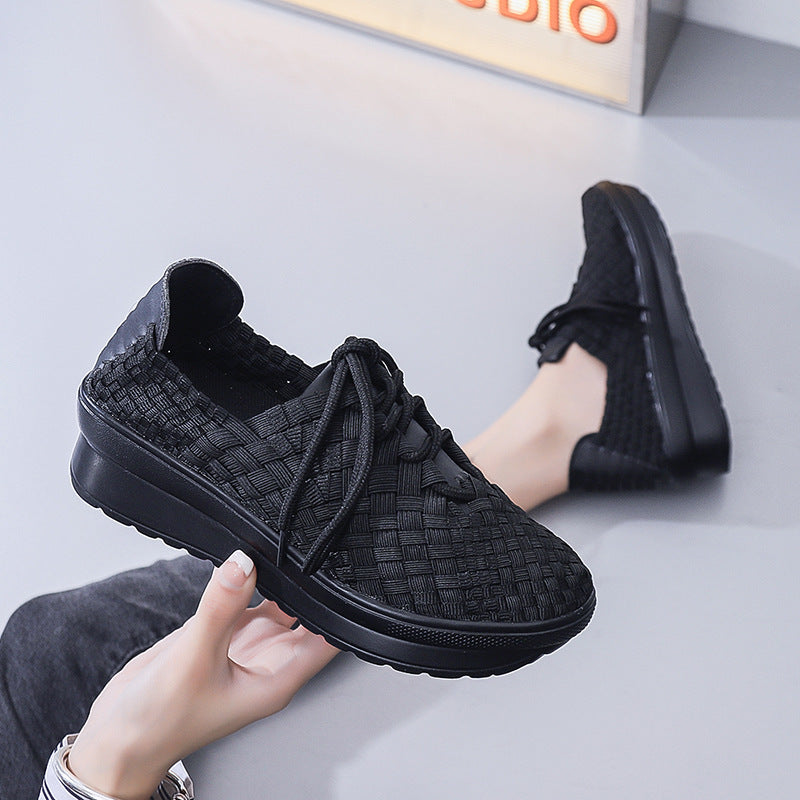 Kvinders Sneakers Flettet Design Trendy 6