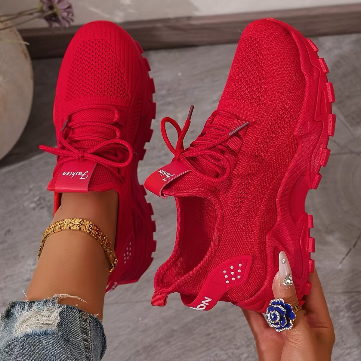 Kvinders Sneakers Komfortabelt Design Moderne Støvle 3