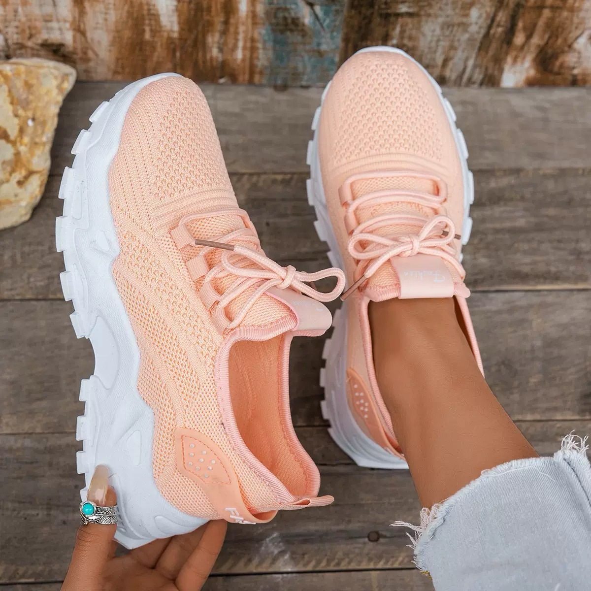 Kvinders Sneakers Komfortabelt Design Moderne Støvle 4