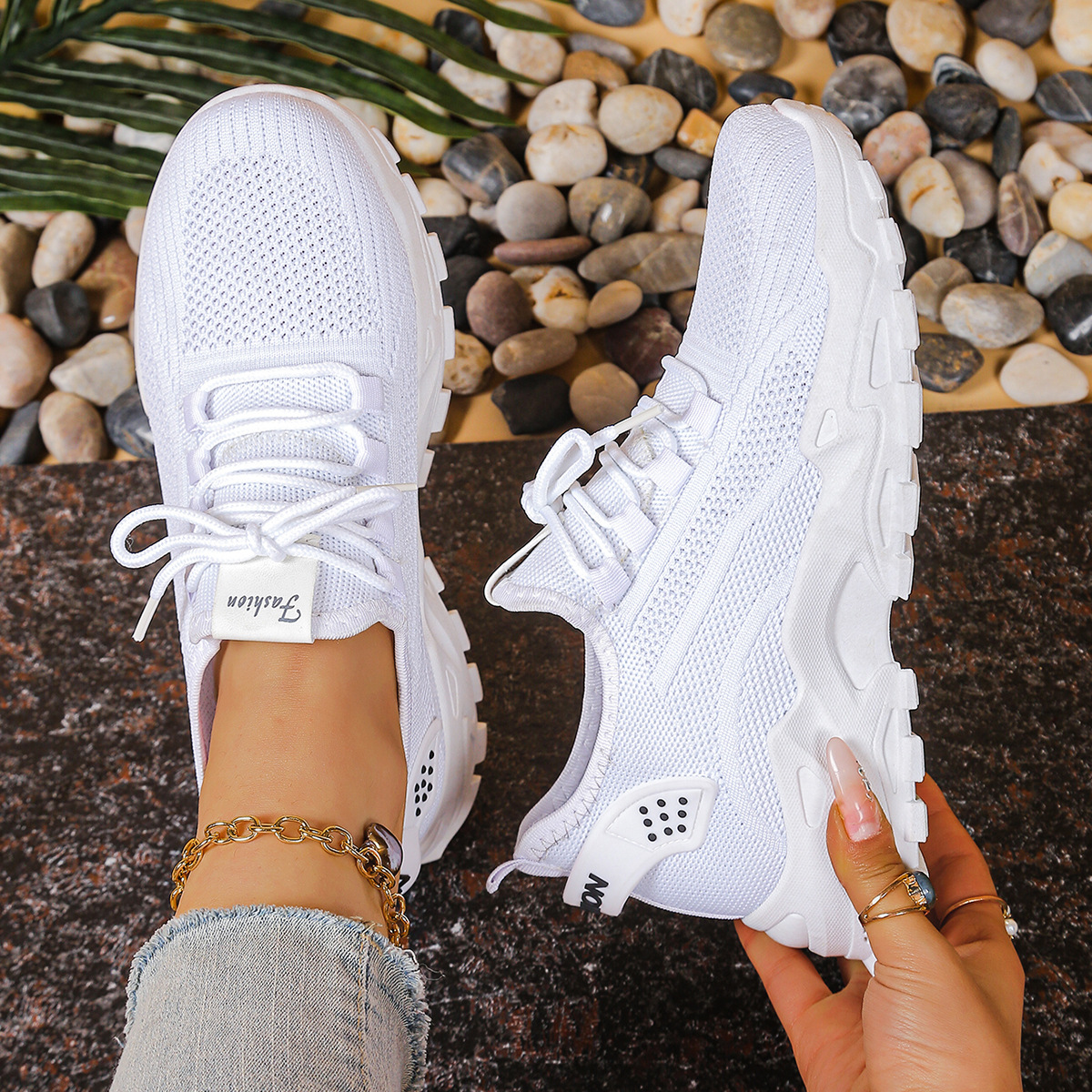 Kvinders Sneakers Komfortabelt Design Moderne Støvle 6