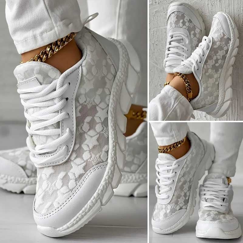 Kvinders Sneakers Med Komfortabelt Design 0