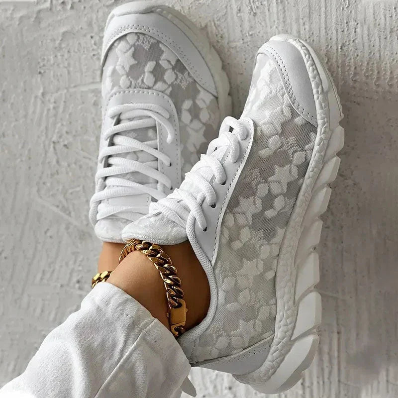 Kvinders Sneakers Med Komfortabelt Design 4