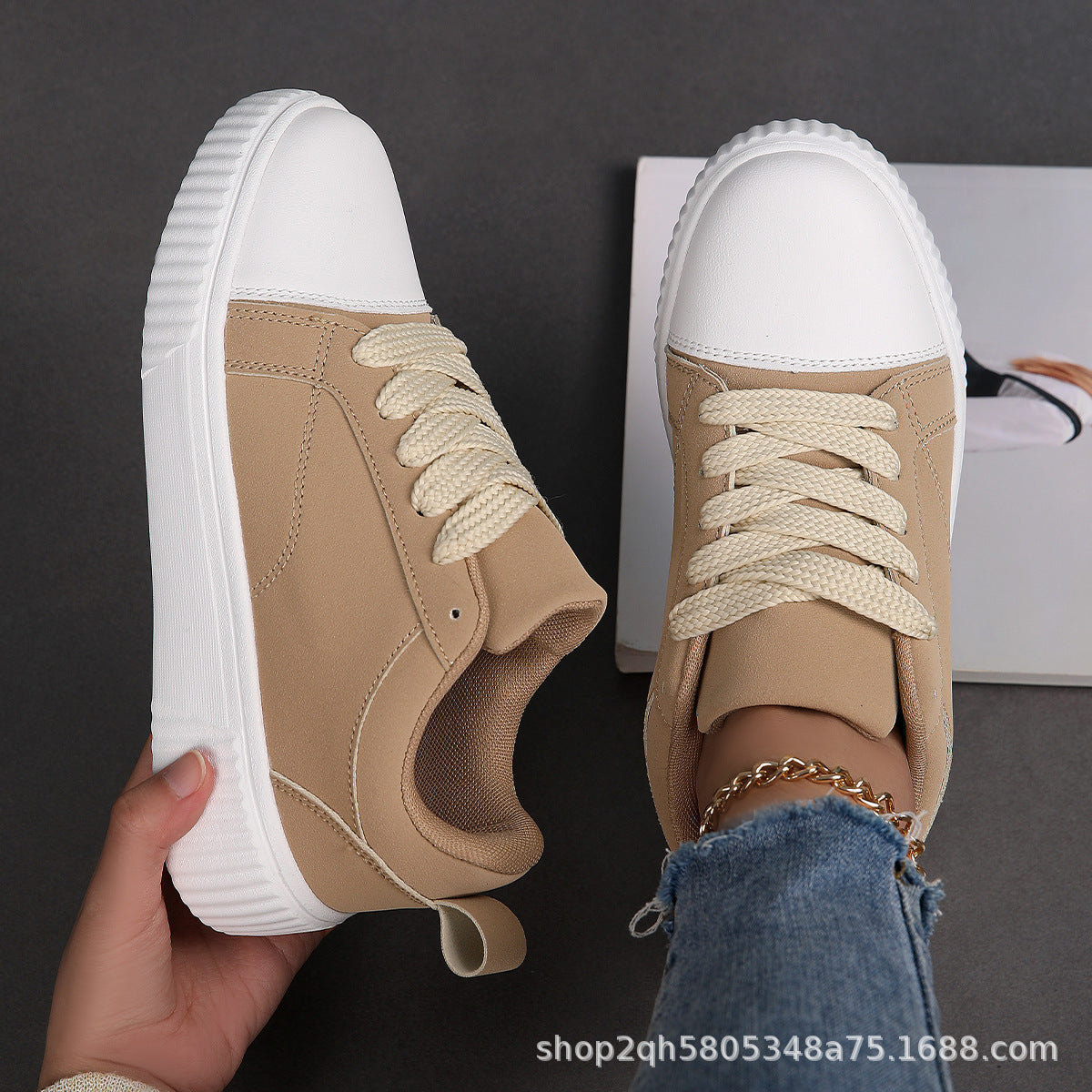 Kvinders Sneakers Moderne Design Med Skridsikker Sål 4