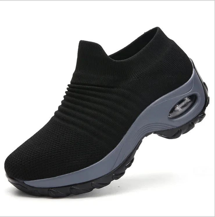 Kvinders Sneakers Platform Åndbart Stof 11